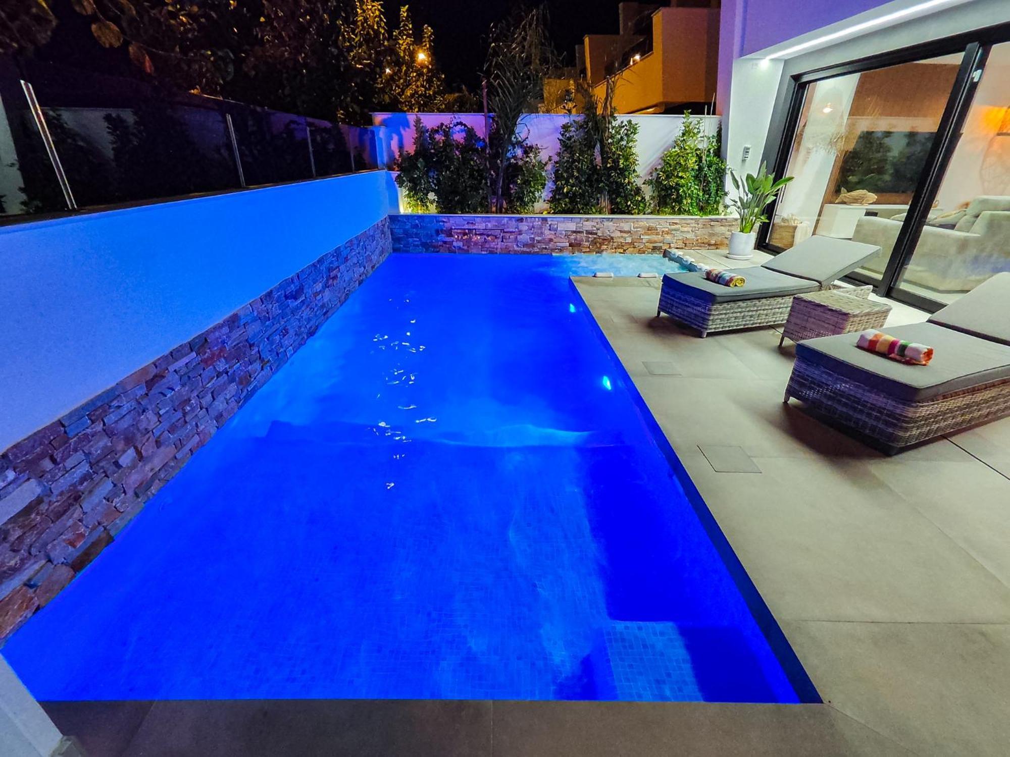 Villa Murcia - Private Heated Pool & Jacuzzi Santiago De La Ribera Bagian luar foto