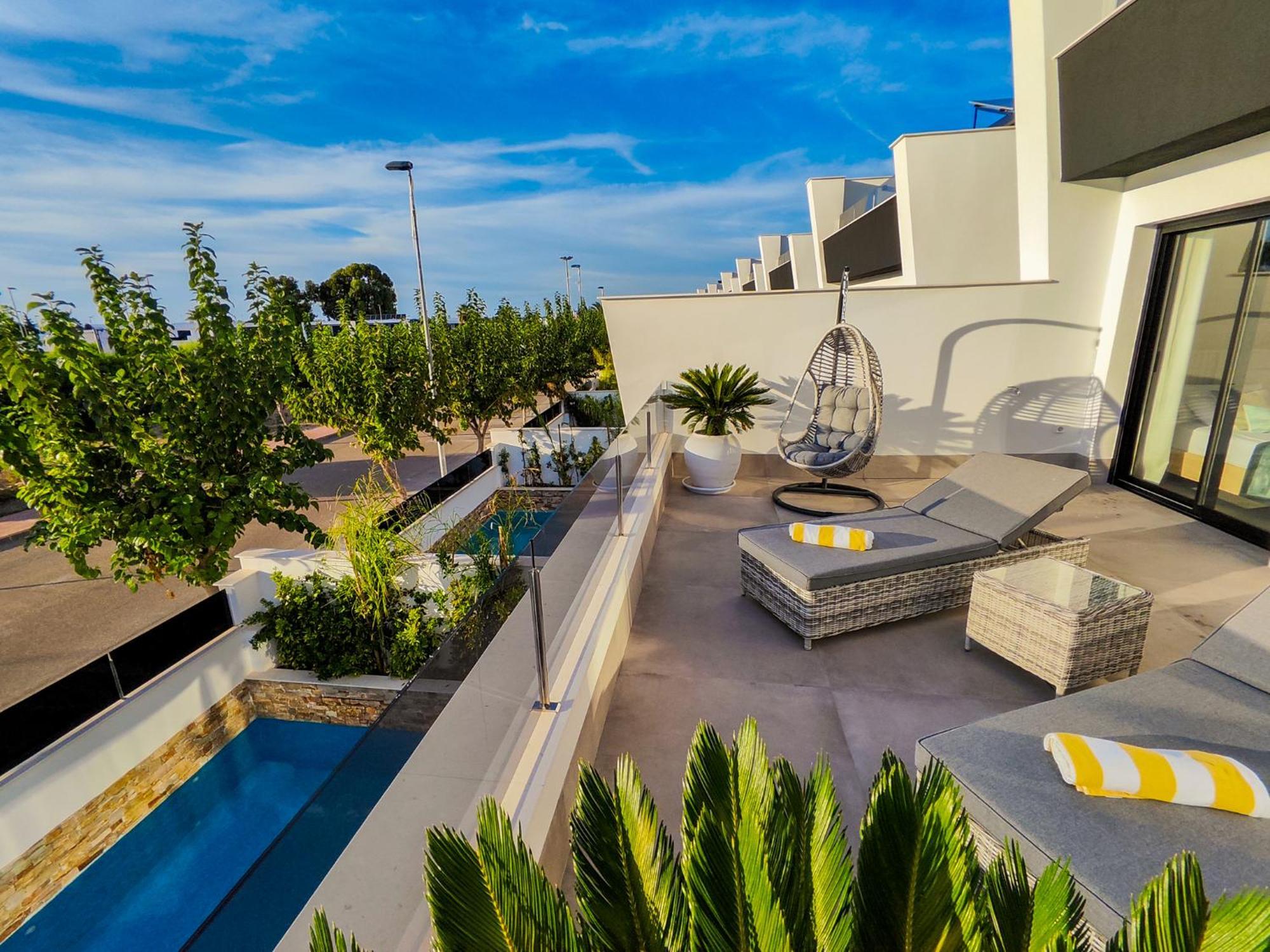 Villa Murcia - Private Heated Pool & Jacuzzi Santiago De La Ribera Bagian luar foto