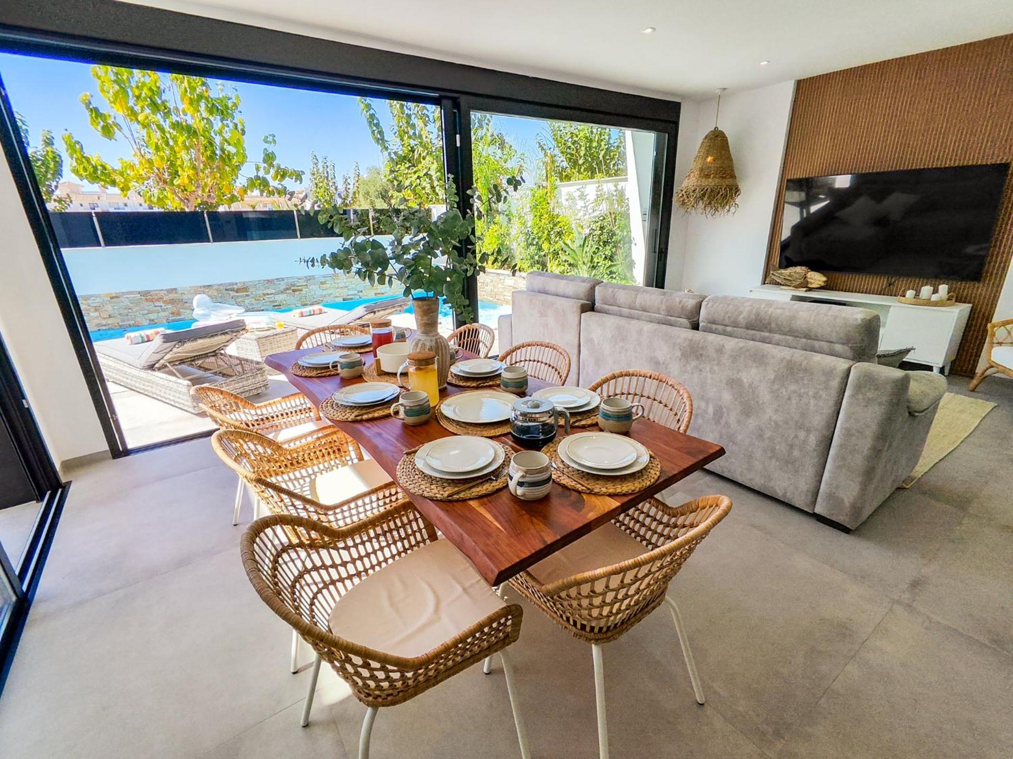 Villa Murcia - Private Heated Pool & Jacuzzi Santiago De La Ribera Bagian luar foto